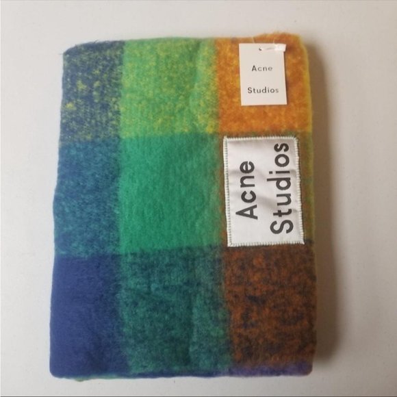 Acne Studios Chunk Wool Multicolored Scarf - Picture 2 of 5